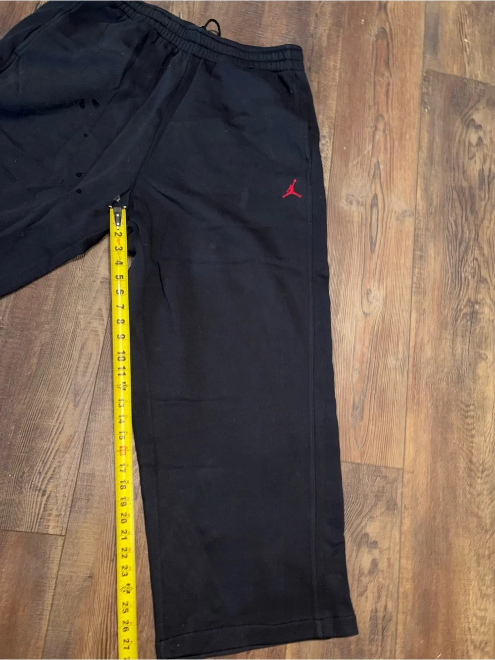 Nike Air Jordan Hoodie Pants Set Red Black Jumpman Full Zip Tracksuit